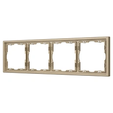 Изображение Рамка 4 поста Arlight NOBE, золотой песок soft-touch 054225(1)